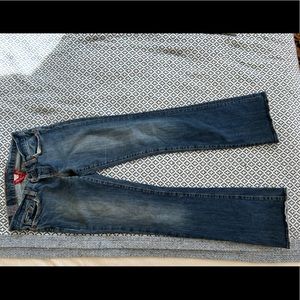Lucky Brand denim jeans, style Sweet Dream, low rise with slight boot cut.